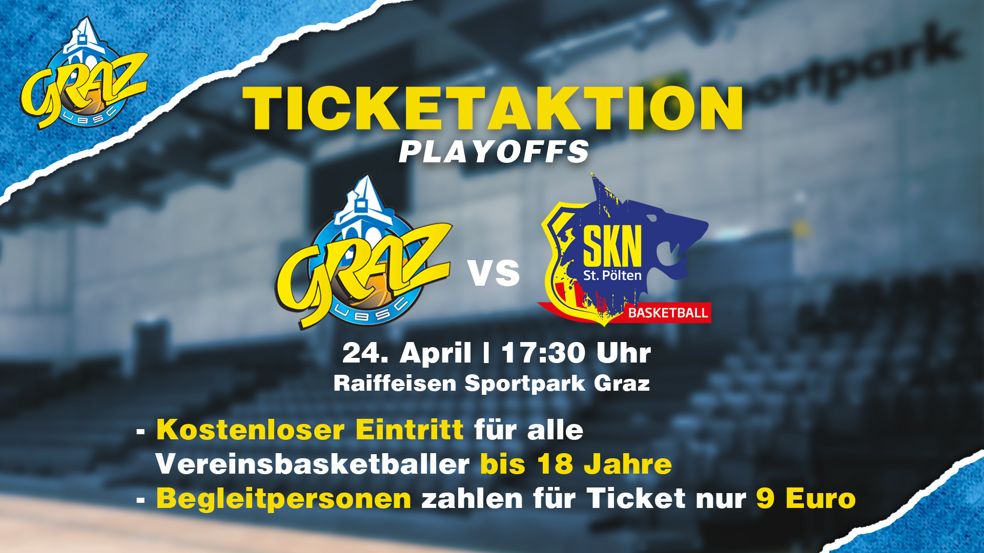 Ticketaktion UBSC Graz vs SKN St. Pölten